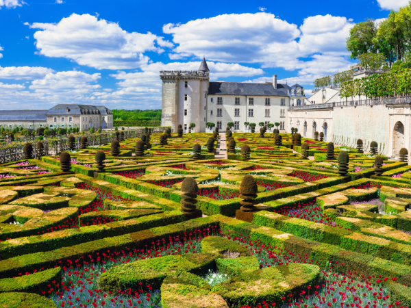 Most beautiful castles of Europe - Villandry in Loire valley, Fr