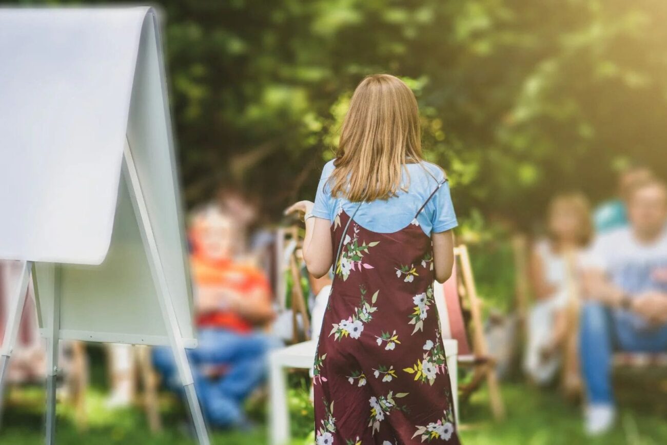 Atelier créatif en pleine nature