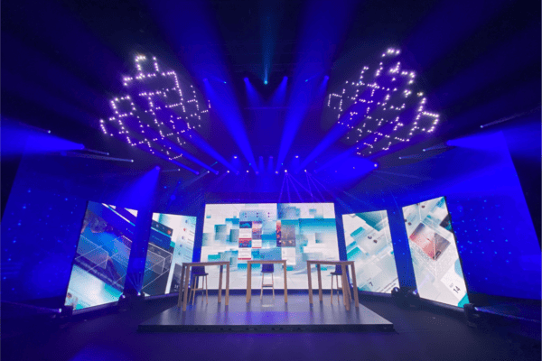 éclairage pour un événement d'entreprise