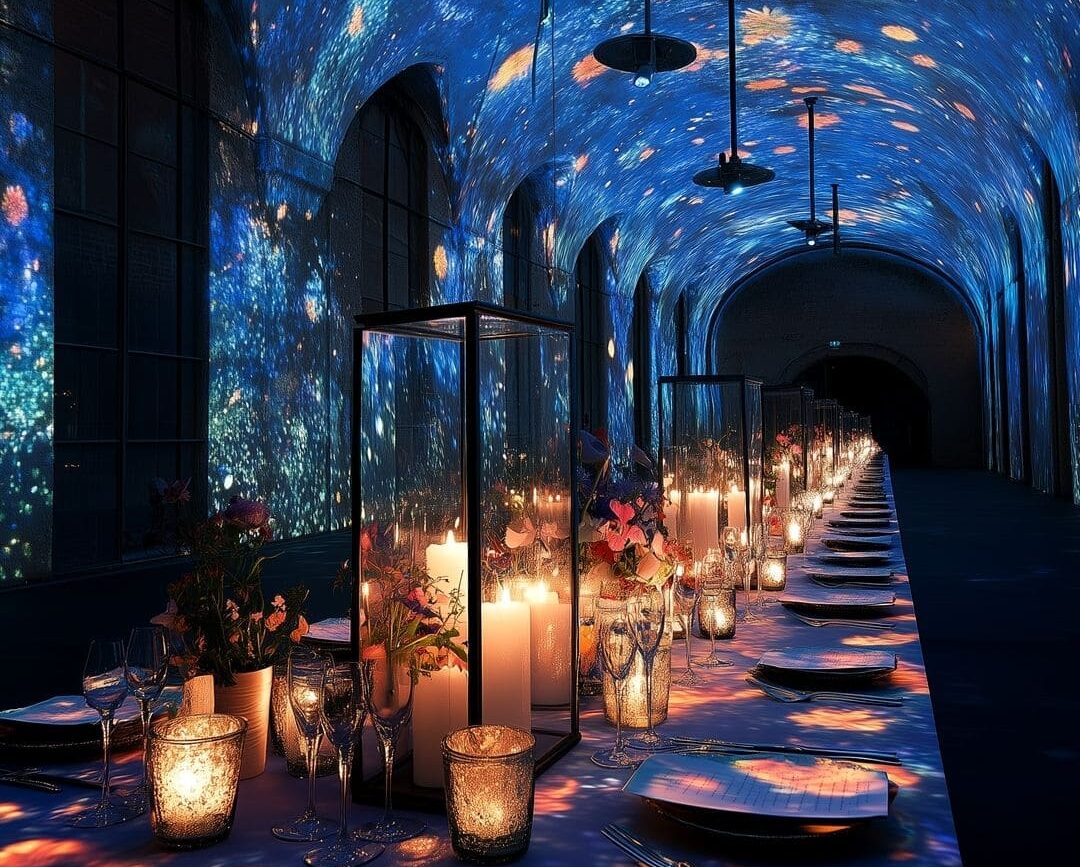 Dîner dans un lieu événementiel innovant